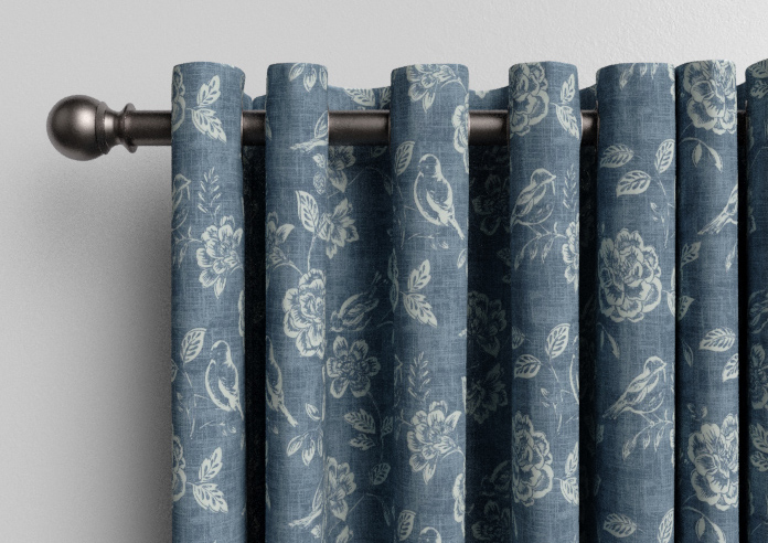 Bird Garden, Denim - Made to Measure Curtains - Image 12